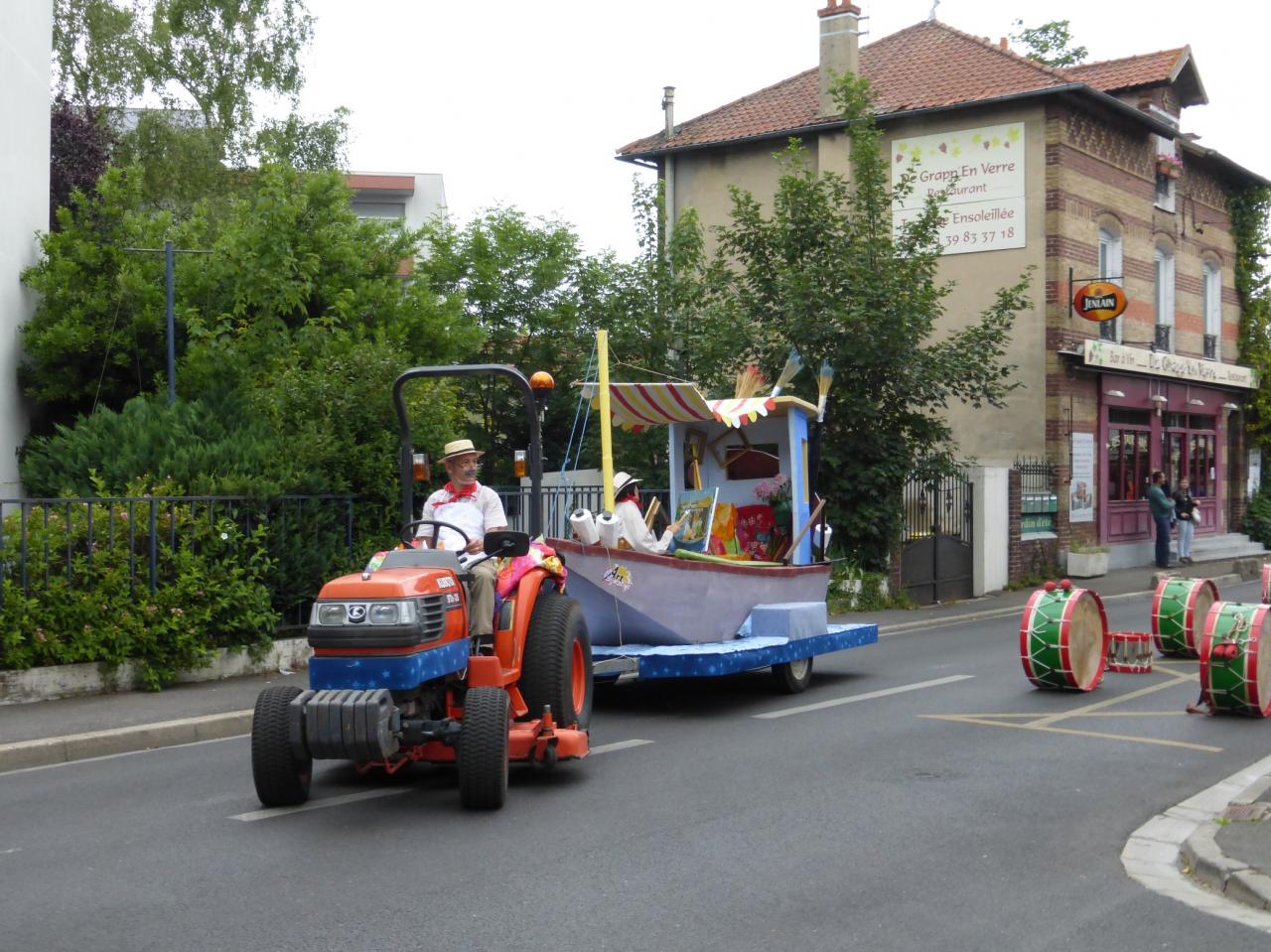 l'arrivée de notre char 